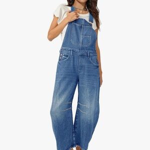 Women's Blue Denim Overalls
